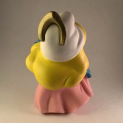Prinses smurfin - Smurf in ei - Badspeelgoed - Flexibel rubber - Plastoy - 6cm