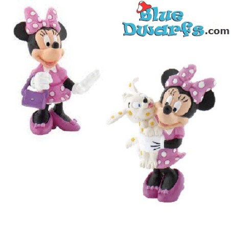 Minnie Mouse in Roze Speelset Bullyland Disney (+/- 5-7,5cm)