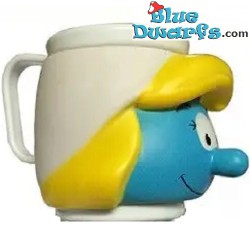 1x Smurfette ice mug (plastic)