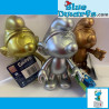 Puffo argentato opaco 20 cm – Figura Global Smurfday in vinile – con testa e braccia mobili