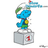 20745: Winner Smurf with golden medal (Olympic 2012) - Schleich - 5,5cm
