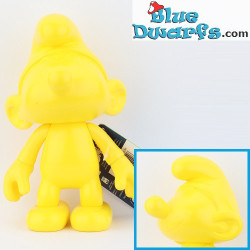 Schtroumpf jaune 20 cm – Figurine Global Smurfday en vinyle – avec tête et bras mobiles