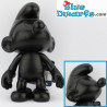 Pitufo negro 20 cm – Figura Global Smurfday de vinilo – con cabeza y brazos móviles