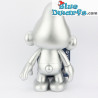 Silver Colored Smurf 20 cm – Vinyl Global Smurfday Figure – with Movable Head and Arms