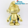 Goldfarbener Schlumpf 20 cm – Vinyl Global Smurfday Figur – mit beweglichem Kopf und Armen