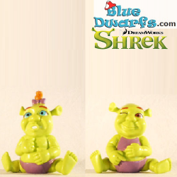 2 Baby Shrek Figurines - Shrek playset - 7,5cm
