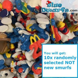 10x Smurf - Used Smurfs -...
