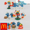 Mc Donalds Set 10 schtroumpfs - 1996 - Schtroumpfs promotionnels - Schleich - 5,5cm