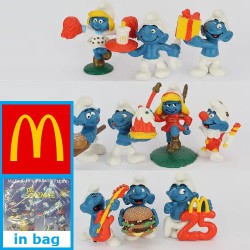 PROMO: Mc Donalds Set 1996 (10 smurfs) - Schleich - 5,5cm