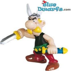 Asterix holding his sword...