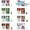 1x Super Mario Monopoly figurines with cards MIB Super Mario (+/- 3cm)