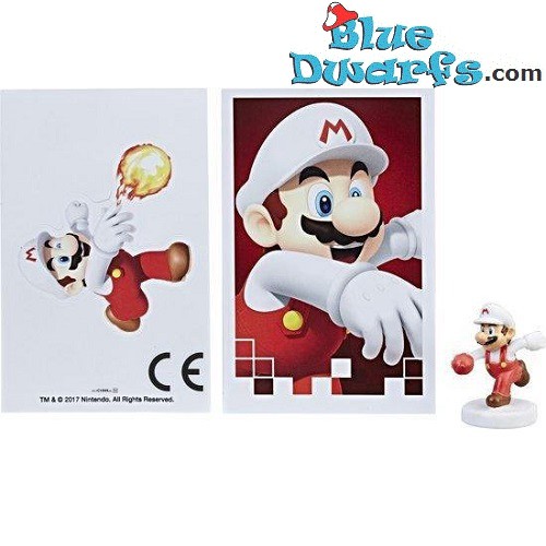 1x Super Mario Monopoly figuurtje met kaart Super Mario (+/- 3cm)