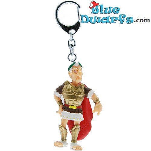 Julius Caesar - porte-clés figurine -  Asterix et Obelix Plastoy - 8cm