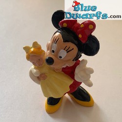 Minnie Mouse met pop +/- 7cm (Bullyland)