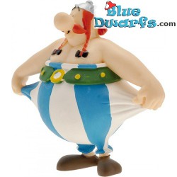 1x Obelix mains dans les poches figurine Asterix et Obelix Plastoy (+/- 6-10 cm)