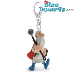 Miraculix mit hölzerner Kelle - Schlüsselring - Asterix und Obelix Figur Plastoy - 7cm