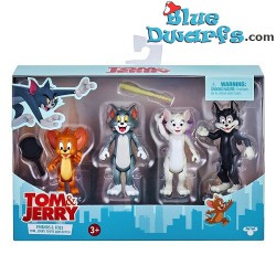 Tom & Jerry speelset met 4 speelfiguurtjes (+/- 6,5cm)