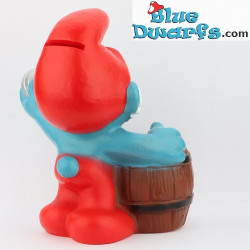 Grote Smurf met Regenton - Spaarpot – 20 cm