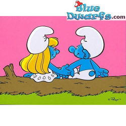 12x Postcards of the smurfs (15 x 10,5 cm)