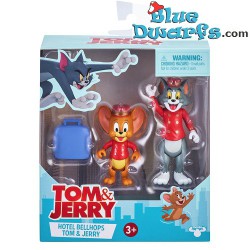 2x Figura Tom y  Jerry  Ascensorista set de juguetes (+/- 6,5cm)