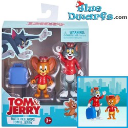 2x Tom & Jerry speelset als liftjongens (+/- 6,5cm)