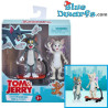 2x Figura Tom y  Jerry en el set de la película (+/- 6,5cm)