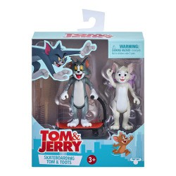 2x Figura Tom y  Jerry en el set de la película (+/- 6,5cm)