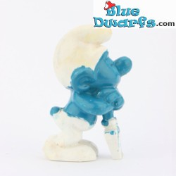 20043: Digger Smurf WHITE shovel (Small mould) - Schleich - 5,5cm