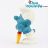 20043: Luiwammes met schep Smurf (Kleine variant) - 5,5cm