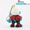 20454: Voetbal prof Smurf sleutelhanger (1998) - Schleich - 5,5cm