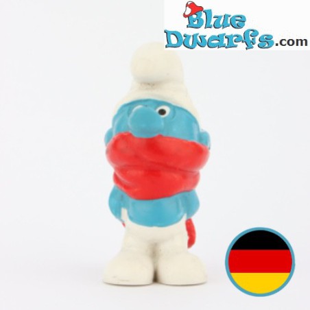 20004: Winter Smurf with red scarf  - W. Germany -  Schleich - 5,5cm