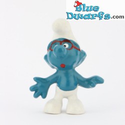 20006: Brainy Smurf with red glasses - Schleich - 5,5cm