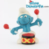 20009: Puffo con Tamburo - bastoni rossi - Schleich - 5,5cm