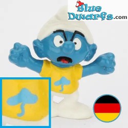 20401: Driftige smurfling W. Germany  - Blauwe bliksem -  - Schleich - 5,5cm