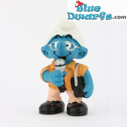 20478: Pitufo periodista (pintura mate, 2001) - Schleich - 5,5cm