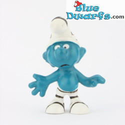 20010: Puffo Prigioniero - nero e bianco a righe – Schleich – 5,5 cm