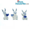 Delft blauw animals: 3 rabbits ceramic (+/- 9cm)