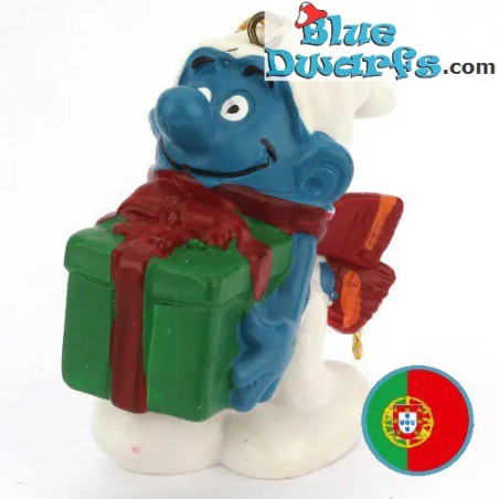 51902: Smurf with Christmas gift  - Portugal - Schleich - 5,5cm