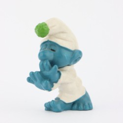 20021: Sleepwalker Smurf (green) - Schleich - 5,5cm