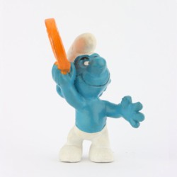 20029: Money Smurfwith coin - Small mould - Schleich - 5,5cm