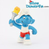 20030: Fakkeldrager Smurf met olympische vuur - Schleich - 5,5cm