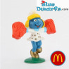 20149: Cheerleader Schtroumpfette - Mc Donalds - Happy Meal - 1996 - Schleich - 5,5cm