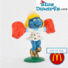20149: Cheerleader Schtroumpfette - Mc Donalds - Happy Meal - 1996 - Schleich - 5,5cm