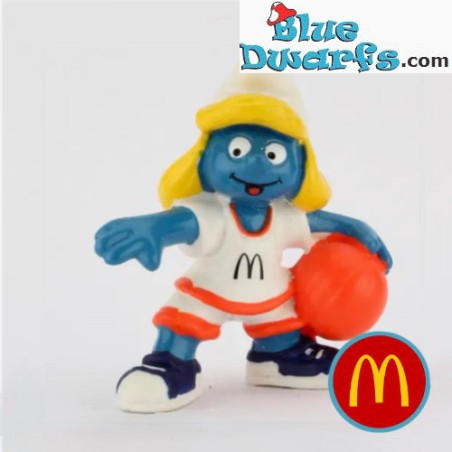 Basketball Smurfin - Mc Donalds - Happy Meal - 1998 - Schleich - 5,5cm