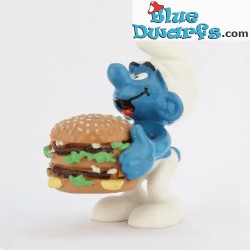 20158: Big Mac/ Pitufo con Cheeseburger (MC Donalds, 1996) - Schleich - 5,5cm
