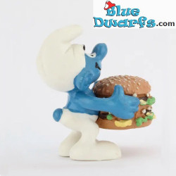 20158: Big Mac/ Cheeseburger Schtroumpf  (MC Donalds, 1996) - Schleich - 5,5cm