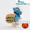 20158: Pitufo con Cheeseburger - MC Donalds - Happy Meal - 1996 - Schleich - 5,5cm