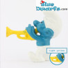 20047: Pitufo trompetista  - amarillo pálido - Schleich - 5,5cm