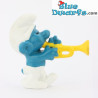 20047: Puffo Trombettiere - giallo pallido - Schleich - 5,5cm