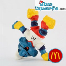 Inlineskater Smurf - Mc Donalds - Happy Meal - 1998 - Schleich - 5,5cm